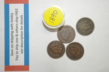 1890 ☆ Indian Head coin penny cent ✪ Philly mint ◢ G+ or Vg Pennies ◣