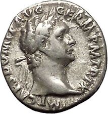 DOMITIAN son of Vespasian Silver Ancient Roman Coin Athena Minerva i53277