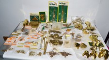 Huge Lot Of Brass Cabinet Hardware Building Supplies New