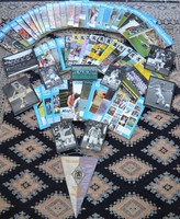 Fussballverein TSV 1860 - Sammlung - 9 Bilder, 54 Hefte, 1 Fahnen - Wimpel