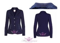 Imperial Riding LA FLEUR Turnierjacket Gr 40 Damen Softshell Strass elegant blau
