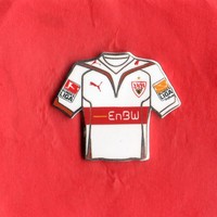 Pin TRIKOT  VFB STUTTGART   WEISS   2009-10  B-LIGA-PATCH  B-LIGASTIFTUNGPATCH 