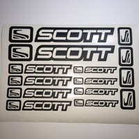 S4 Scott outline Aufkleber / Sticker Set / 14-teilig Fahrrad Rahmen decals