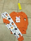 NWT Gymboree Girls Gymmies Halloween BOO Cat Pajama Set, Size 3