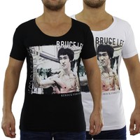 Bruce Lee T Shirt ReRock by Young & Rich Kampf Sport Fitness MMA GYM