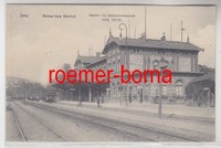 77580 Ak Jena Weimar-Gera Bahnhof Bahnsteigansicht 1911