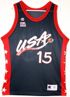 Champion NBA USA Basketball Team #15 Hakeem Olajuwon Trikot/Jersey 44 L