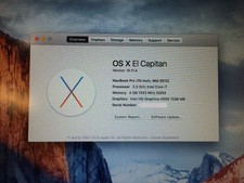 Macbook Pro Mid 2012 2.3GHz 500GB HDD 8gb RAM