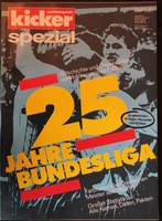 Fußball Football DFB KICKER TOPP SONDERHEFT 25 JAHRE BUNDESLIGA  FARBFOTOS DM