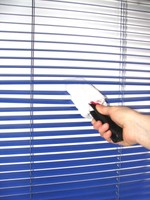 Schwarz-Technik Reinigungszange mit Mikrofaserbezug für Jalousetten & Lamellen