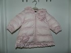 $100 NEW ADORABLE Kate Mack pink infant girl quilted down coat 9 months