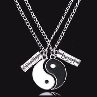 Partnerketten YIN & YANG BEST FRIENDS Freundschaftsketten Anhänger Liebe Ketten
