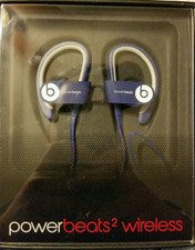 NEW Beats by Dre PowerBeats 2 Blue Wireless Headphones -SEALED - FREE SHIPPING