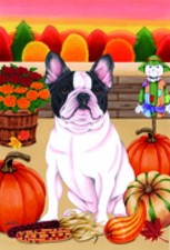 Garden Indoor/Outdoor Autumn Flag - French Bulldog (Tp) 671171
