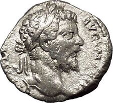 SEPTIMIUS SEVERUS 196AD Ancient Silver Roman Coin Fortuna Luck i53135