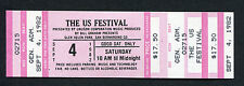 1982 Us Festival Unused Full Concert Ticket Tom Petty The Cars Wozniak Graham