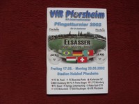 Programm/VfR Pforzheim/63.Int.Pfingstturnier/A Jun./ST.Pauli,1.FCN,MSV,KSC,Base 