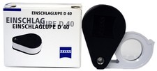 Zeiss Einschlaglupe 10X Pocket Diamond Rough Gemstones Stamps Triplet Loupe Gia