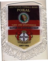 WIMPEL BAYER-04 LEVERKUSEN WINNER CUP DEUTSCHLAND FOOTBALL