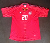 DFB Trikot Deutschland Lukas Podolski adidas EM XL Spielertrikot Away Rot