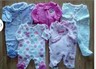 Lots of Girl's Size NB Newborn One Piece Footed Pajama Sleeper Outfit Carter's +