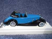 SOLIDO /VEREM  MERCEDES MB 540 CABRIOLET BLAU / SCHWARZ( 1/43 ) // ART 4086