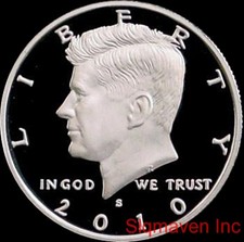 2010 S 90% Silver Kennedy Half Dollar Deep Cameo Gem Proof