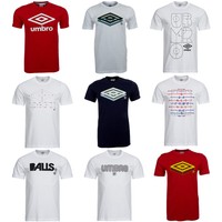 Umbro Herren Classic Logo Optical Illusion T-Shirt S M L XL 2XL 3XL Shirt neu