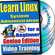Learn Linux System Administration, 4-Disc Video Training Gentoo Set