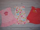 Lot of 3 Toddler girls pajamas nightgown size 3t Carters/Child of Mine
