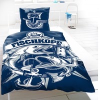 Hansa Rostock Bettwäsche Linon FISCHKOPP