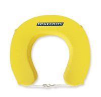 Rettungsring SeaCurity Hufeisen mit extra festem Überzug, gelb