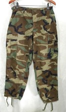 Army Woodland Camo Military Combat Fatigue Trouser Pants Size Small X Short