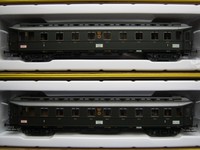 Brawa H0 2453 2444 D-Zugwagen 3.Klasse + 3.Kl./KÜCHE DRG Ep.2 NEU OVP Hechtwagen