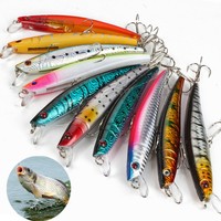 10X Kunstköder Angelköder Köder Spinner Blinker Raubfischen Jerkbait 11.5cm Set