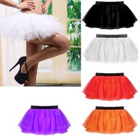 Tütü Tutu Ballettrock Tüllrock Rock Ballett Bekleidung damen Kind Mini NEU Farbe