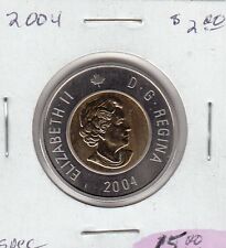 W7 Canada $2.00 Coin Toonie 2004 Specimen From A Royal Canadian Mint Set