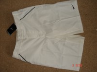 Nike Tennis Dri-Fit Stretch Woven White Shorts Mens Medium 32-35"