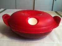 Tupperware, Mikro-Fix 700ml,rund,rot,NEU,Mikrowellenbehälter