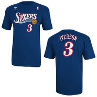NBA Trikot/T-Shirt Name&Number PHILADELPHIA 76ers SIXERS Allen Iverson #3 blau