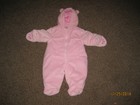 EUC Baby Girl Carter's Pink One Piece Winter Outerwear Size 3-6 Months SO SOFT!