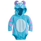 DISNEY STORE MONSTERS INC SULLEY HOODED BODYSUIT COSTUME FOR BABY SO ADORABLE!!
