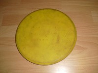 Gummi-Eisstockplatte 25 langsam, gelb, nur für Eis geeignet