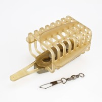 Futterkorb eckig mit Wechselblei 30-90g Feeder Angelkorb mit Wirbel