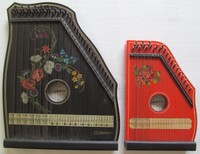 2 Stück Harfen 2 x Harfe  Zupfinstrument Zither  Musik