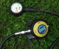 Sherwood Brut Atemregler Lungenautomat 1. & 2. Stufe inkl. Seeman Sub Finimeter