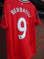 Tolles Manchester United Trikot,rot,NikeAON,kurz,,Gr.158-170,Berbatov,BPL-Patch
