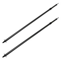 2 Stück Alu Zeltstange 70-130cm Aufstellstangen Teleskop Tarpstange Zelt Stange
