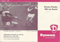Oberliga Dynamo Dresden - BSG Lok Stendal 1967/68