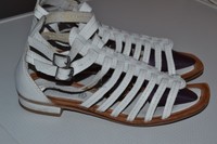 s.Oliver Sandalen Römer Sandale Gladiatoren Gr 39 weiß echtleder w. Neu